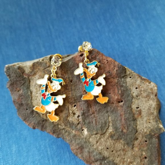 Donald Duck Push-Back Post Earrings - NWOT - Picture 5 of 5